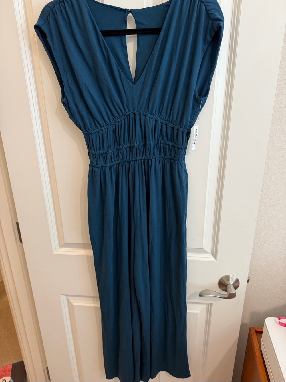Old Navy blue wide leg jumpsuit size xs petite